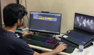 Pakistani students competing in the Huawei ICT Competition Global Final visit Huawei’s Exhibition Hall, Dongguan R&D Campus in Shenzhen